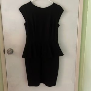 Mossimo- Size Medium, Black Peplum Dress